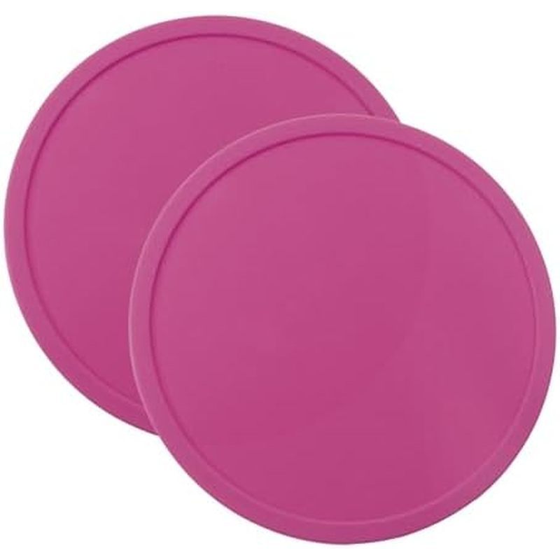 ONLYKXY 2 Peças De Silicone Redondo Para Bar , Porta-Copos Chá , Tapete Moderno Criativo , Almofada Canecas Mesa , Banca