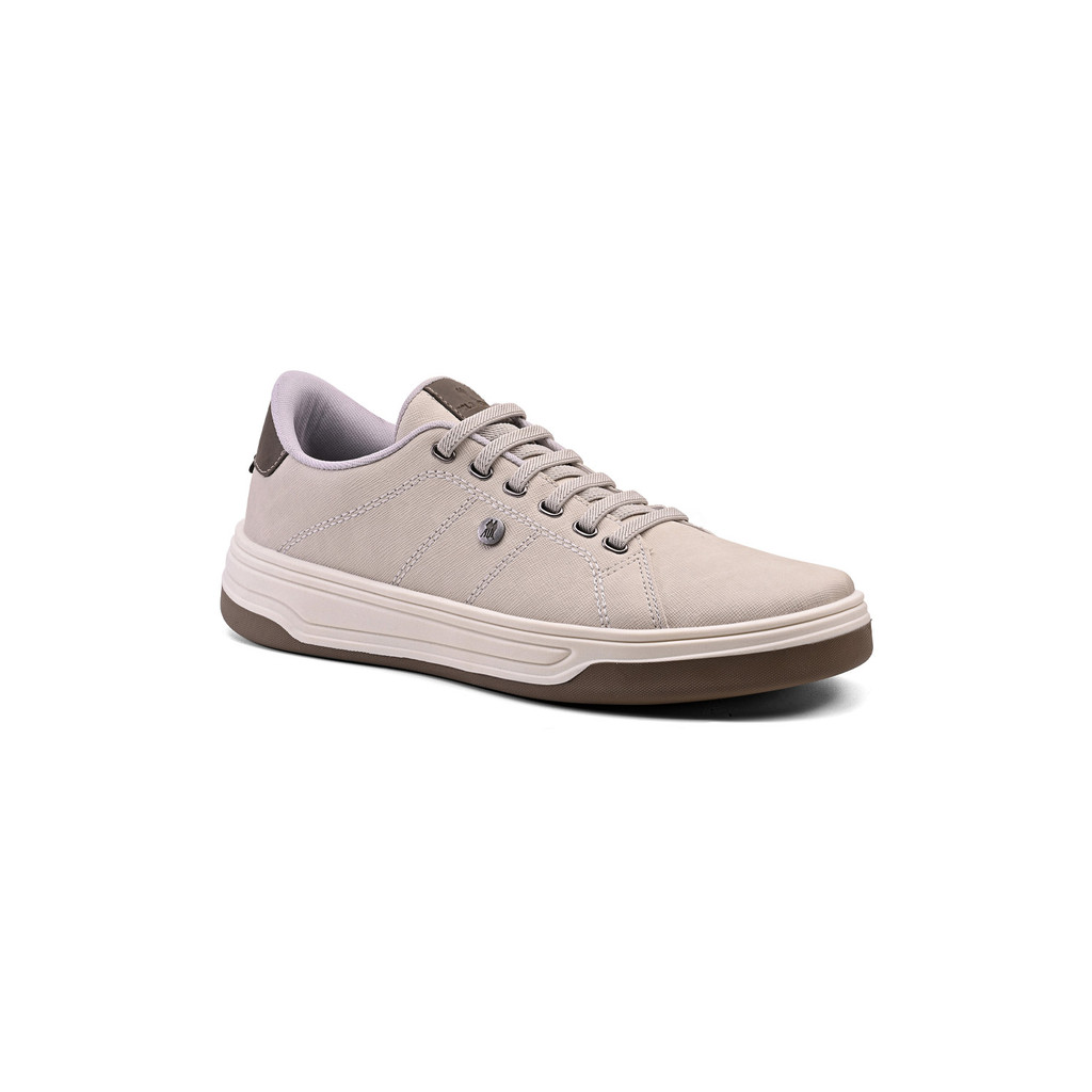 Tênis Casual Design Elegante Versátil Polo Wear Bege Claro