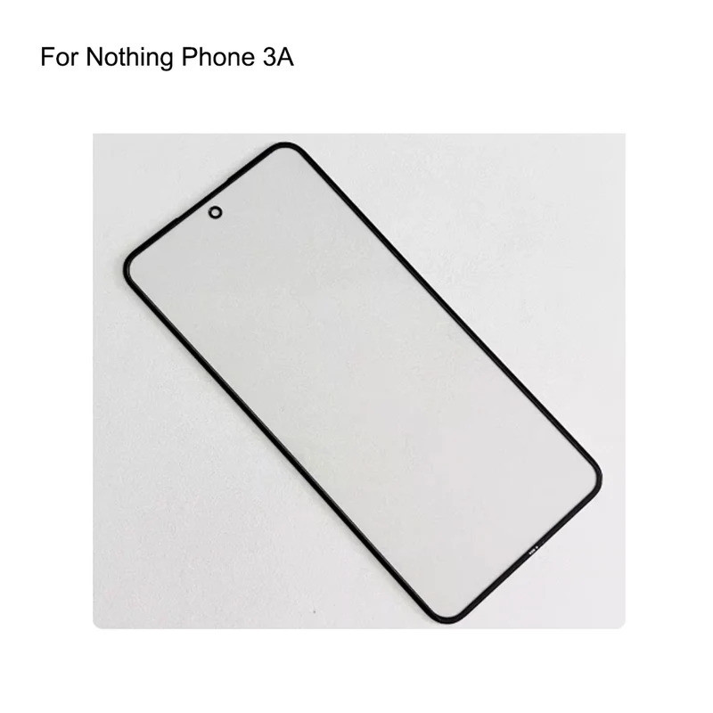 Painel de tela sensível ao toque com lente de vidro LCD frontal para Nothing Phone 3A, vidro externo da tela sem cabo fl