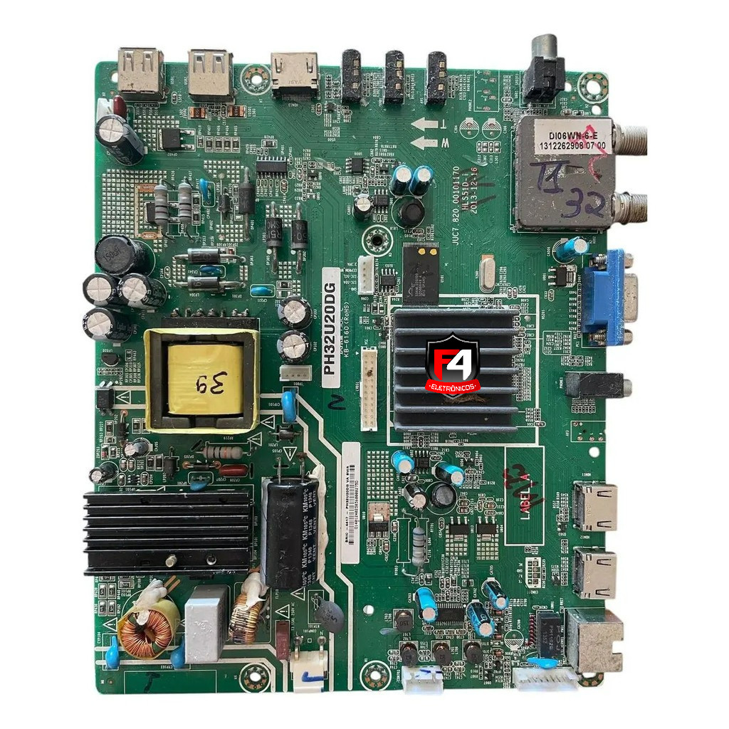 Placa Principal Tv Philco Original Ph32u20dg Juc7.820.00101170