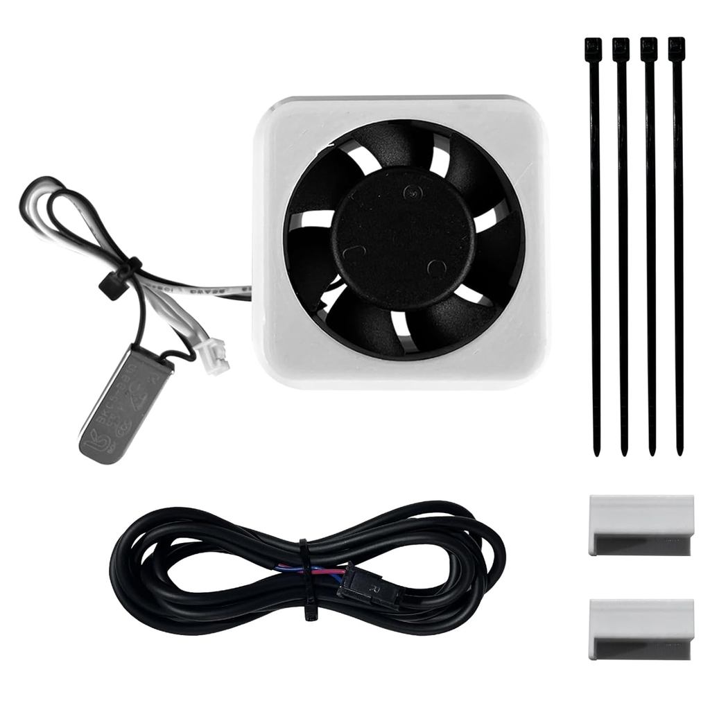 Kit de Ventilador de Resfriamento para Motor de Extrusora A1/A1mini com Controle de Temperatura em Tempo Real, Início e