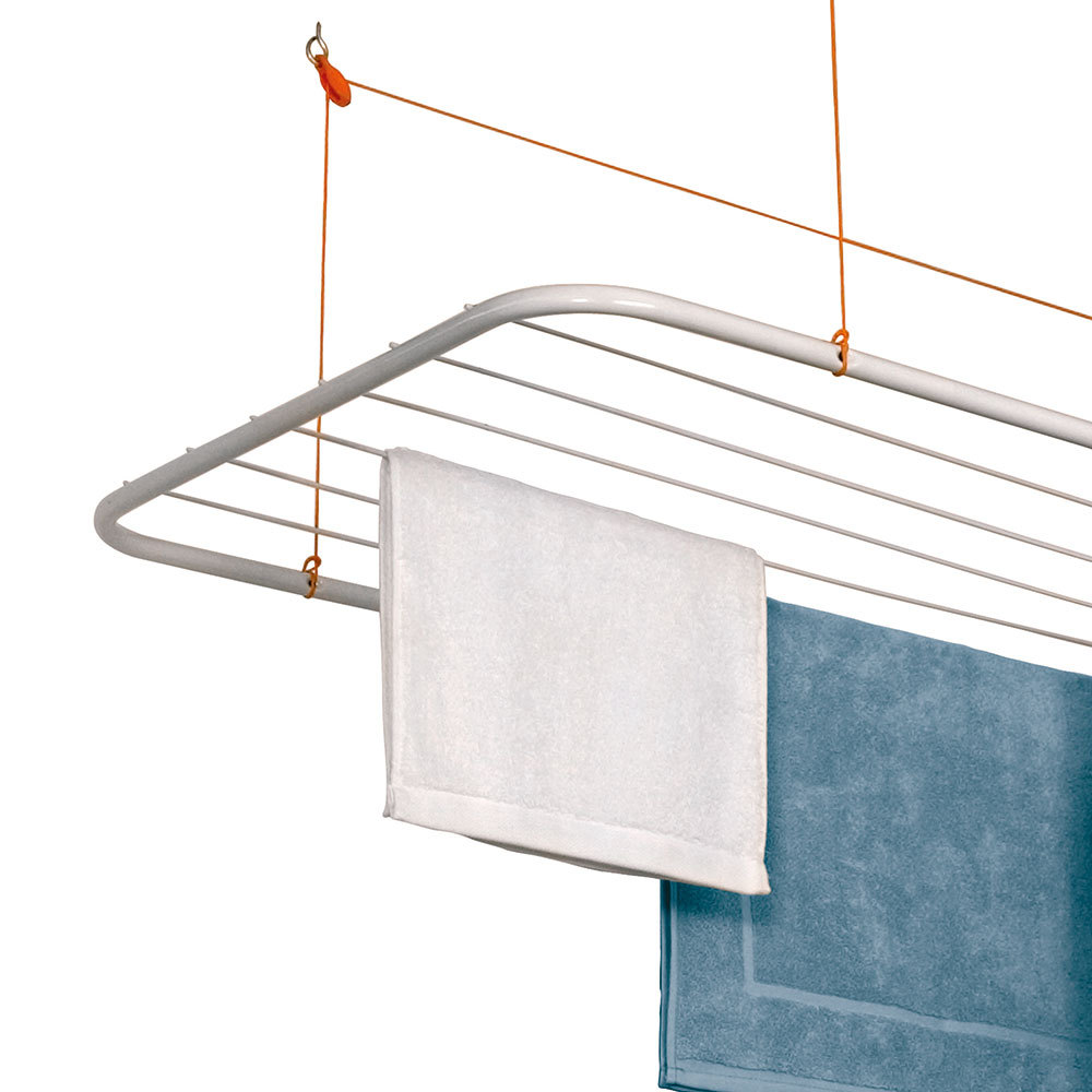 Varal de Teto 1,2m Branco - Home Space — imagem 2 de 2