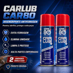 KIT 2 Desengripantes ORIGINAL Carlub CAR80 Similar WD40