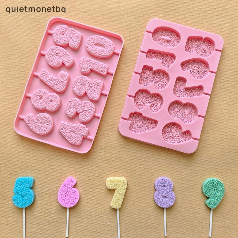 QUE Molde De Silicone Para DIY , Número De Aniversário , Vela , Decoração De Bolo Rosa , Reutilizável , Não Sti , Velas