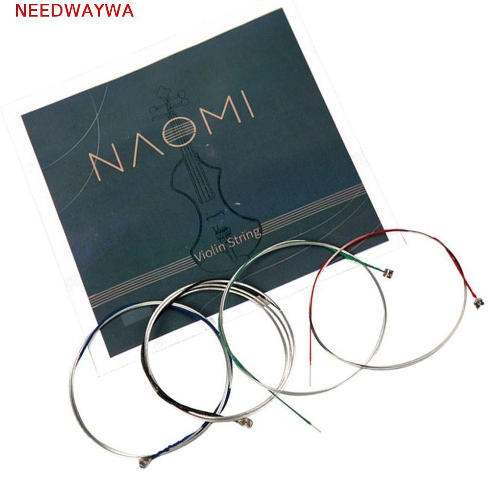 NEEDWAYWA 1 Conjunto De Cordas Para Violino , Corda De Níquel De Substituição Naomi , Gda E Violoncelo