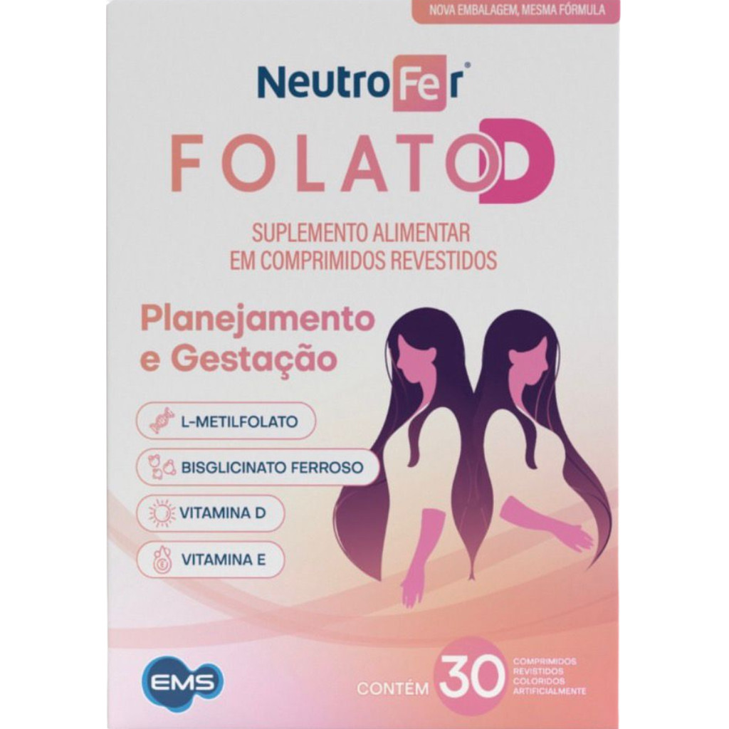 Suplemento Alimentar NeutroFer Folato D 30 Comprimidos