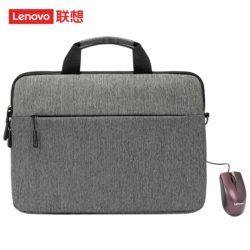 Lenovo (Lenovo) Bolsa para computador 15.6 polegadas Pasta portátil Business Cross-Body Leve Bolsa de ombro portátil Con