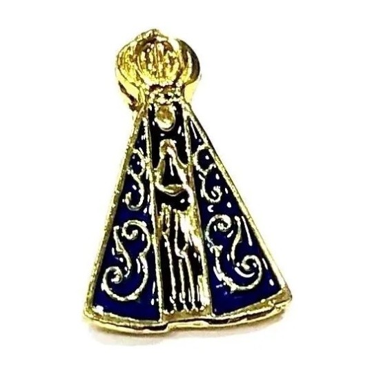 Kit 6 Bótom Católico Nossa Senhora Aparecida