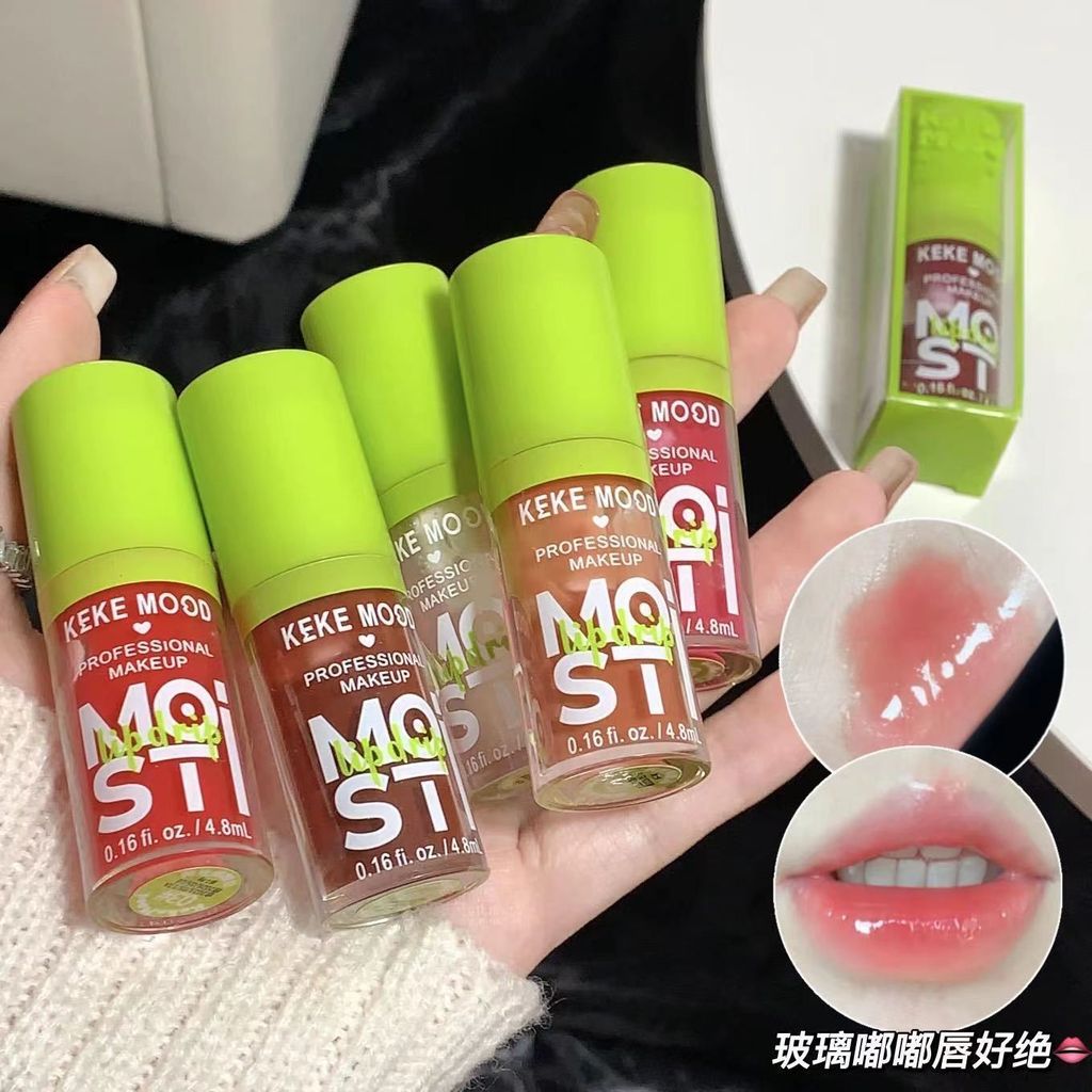 Outono inverno Must-Have óleo labial verde gordo brilho labial hidratante brilho labial vidro óleo labial brilho labial