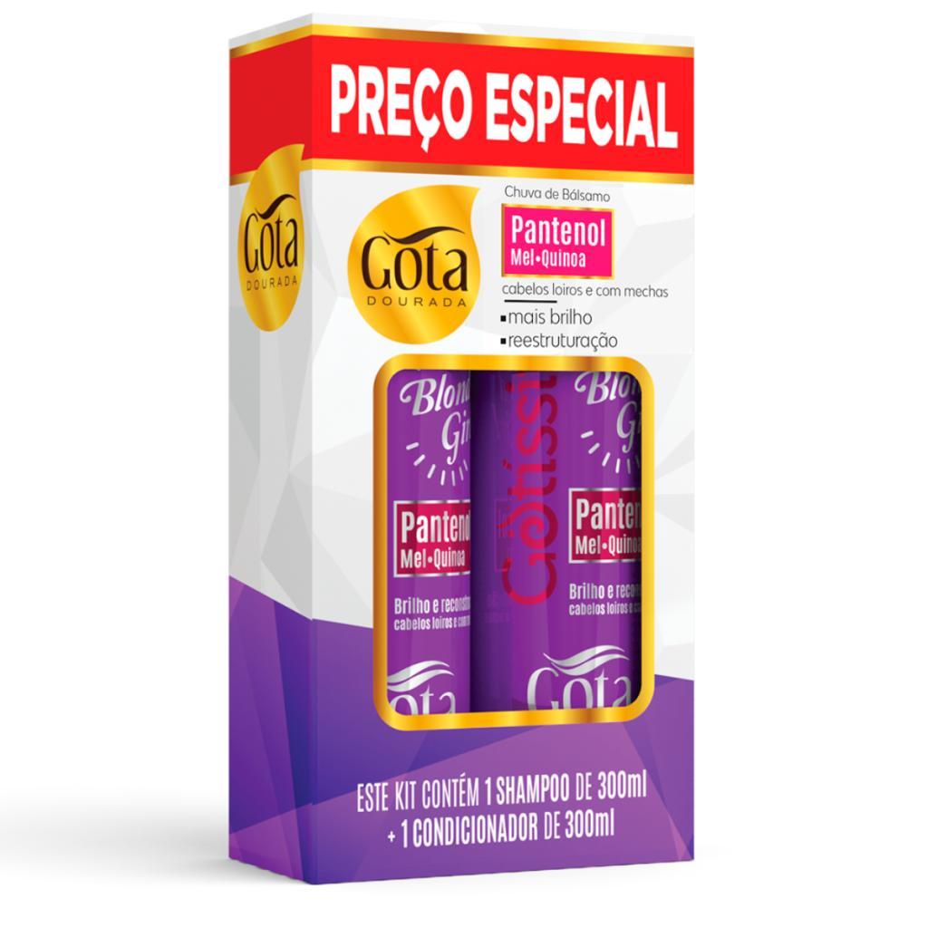 Kit Gota Dourada Chuva de Bálsamo Shampoo + Condicionador 300ml