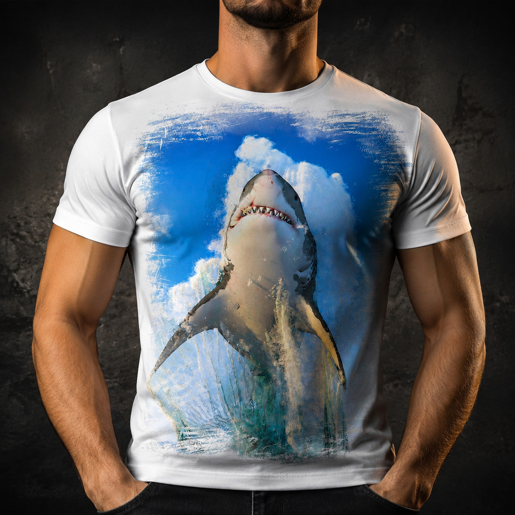 Camisa Camiseta Tubarão 1