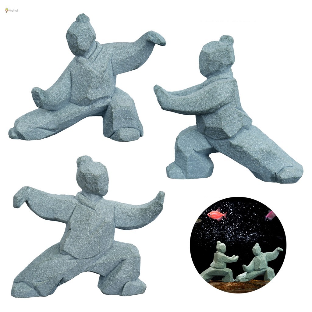 Estatueta De Resina Tai Chi Kung Fu-Decoração De Escritório Doméstico Para Mesa De Chá