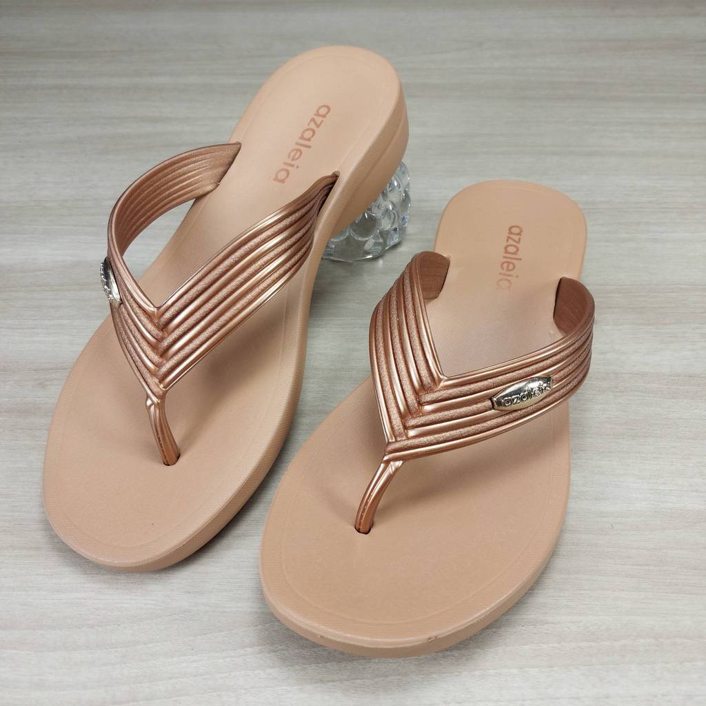 Rampa Feminino Azaleia Ju Tamanco Eva Anabela Plataforma Confortavel 19237 Marrom BO645