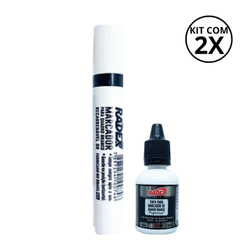 Kit Marcador Com Reabastecedor Para Quadro Branco - RADEX