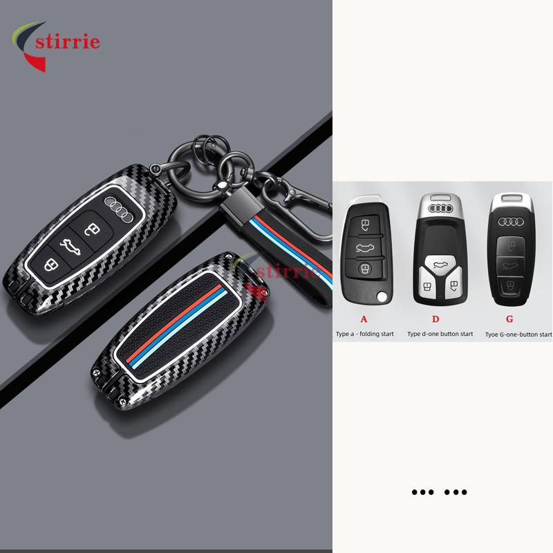 Para Audi A1 A3 A6 A6L Q2 Q3 Q7 TTS R8 S6 RS3 A4 B9 Q5 TT 8S Protetor Caso Chave Do Carro Capa Escudo Fob Chaveiro Acess
