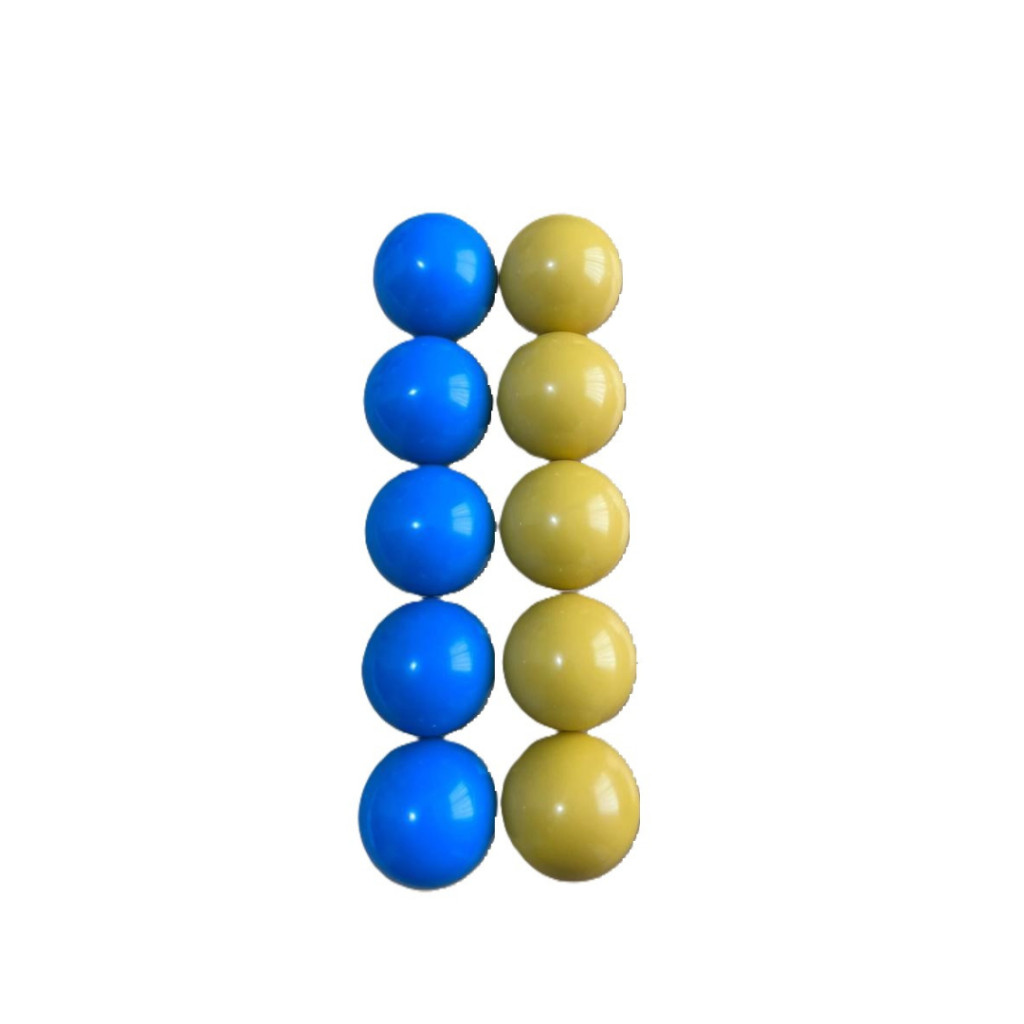 JOGO DE MATA MATA / SNOOKER / SINUCA / BILHAR AZUL X AMARELA 50MM