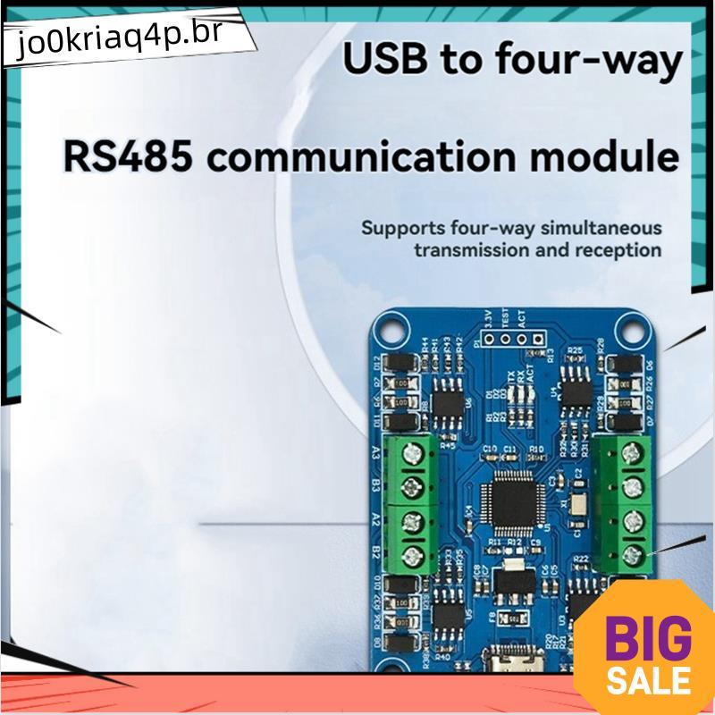Módulo De Comunicação RS485 USB Para 4 Vias CH344Q Transmissão De Sinal Meio Duplex Com Luz Indicadora Impressora De Sca