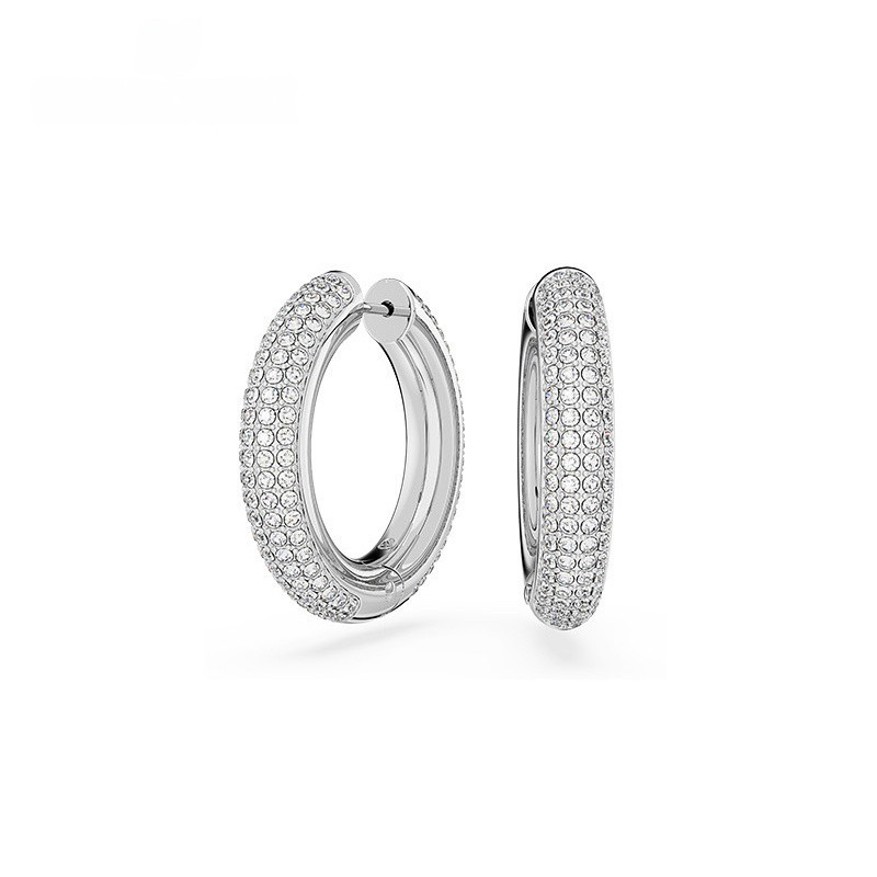 Brincos 97R DEXTERA De Argola Grandes Não Desbotados Da Moda Presentes De Natal Dia Dos Namorados Strass Pendurados Retr