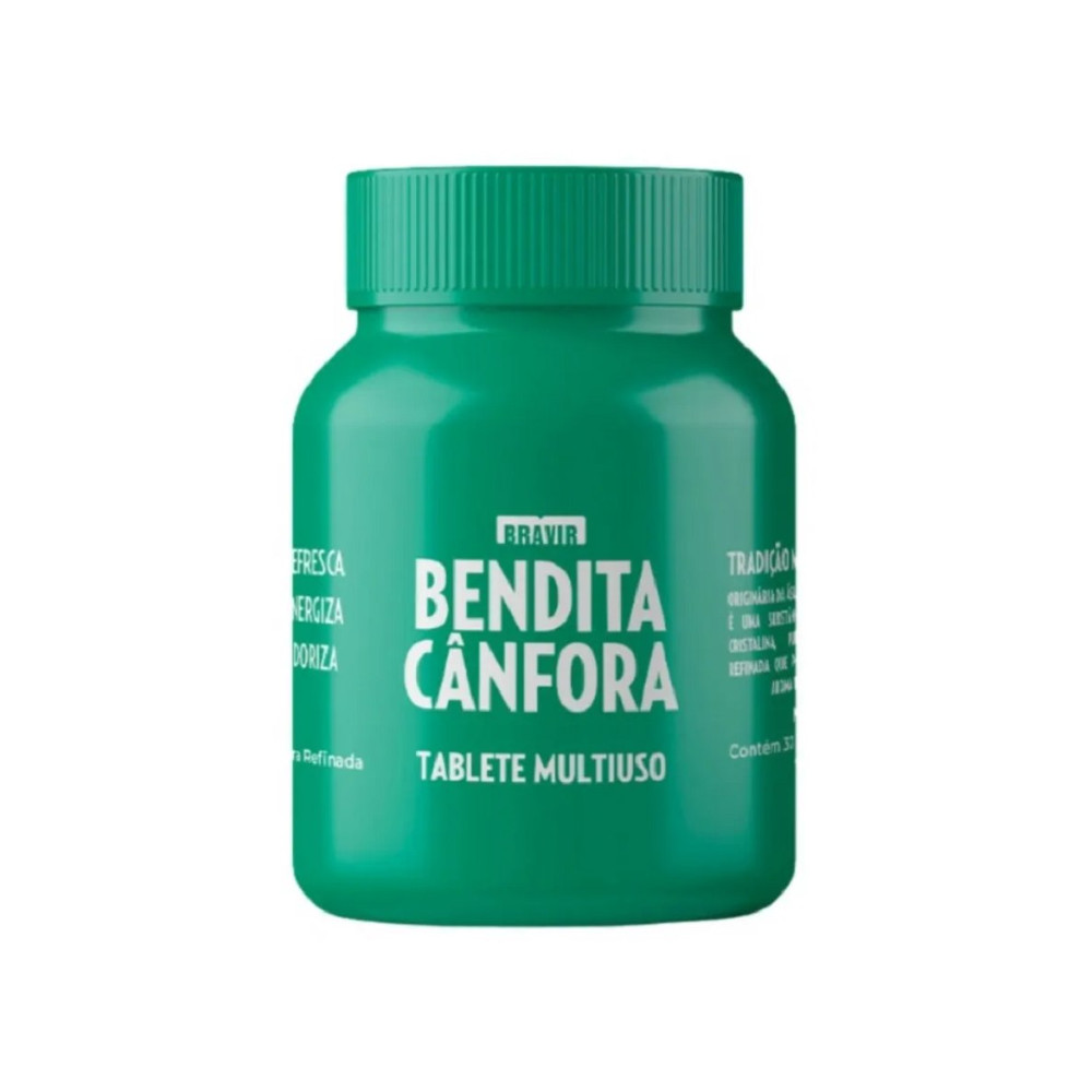 Aromatizador Cânfora Bendita Cânfora Pote 30 Pastilhas