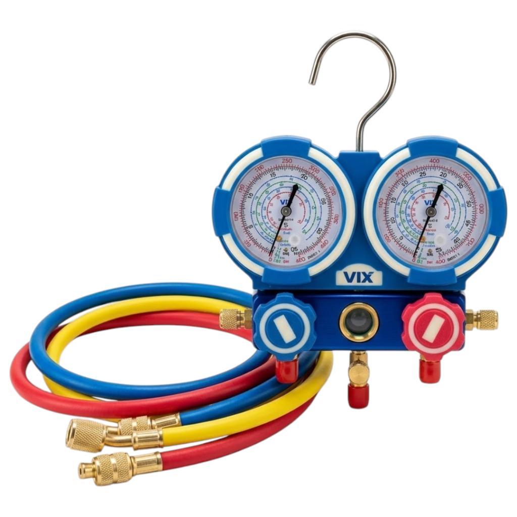 Conjunto Manifold Analogico R22/134A/404A/410A Mangueira Vix