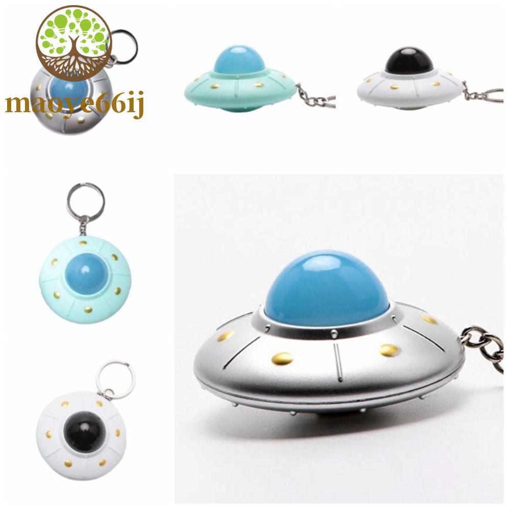 Chaveiro De Ovni MAOYE66 , Disco Voador Com Luz LED De Plástico Modelo De Nave Espacial Pingente Fofo De Ornamento