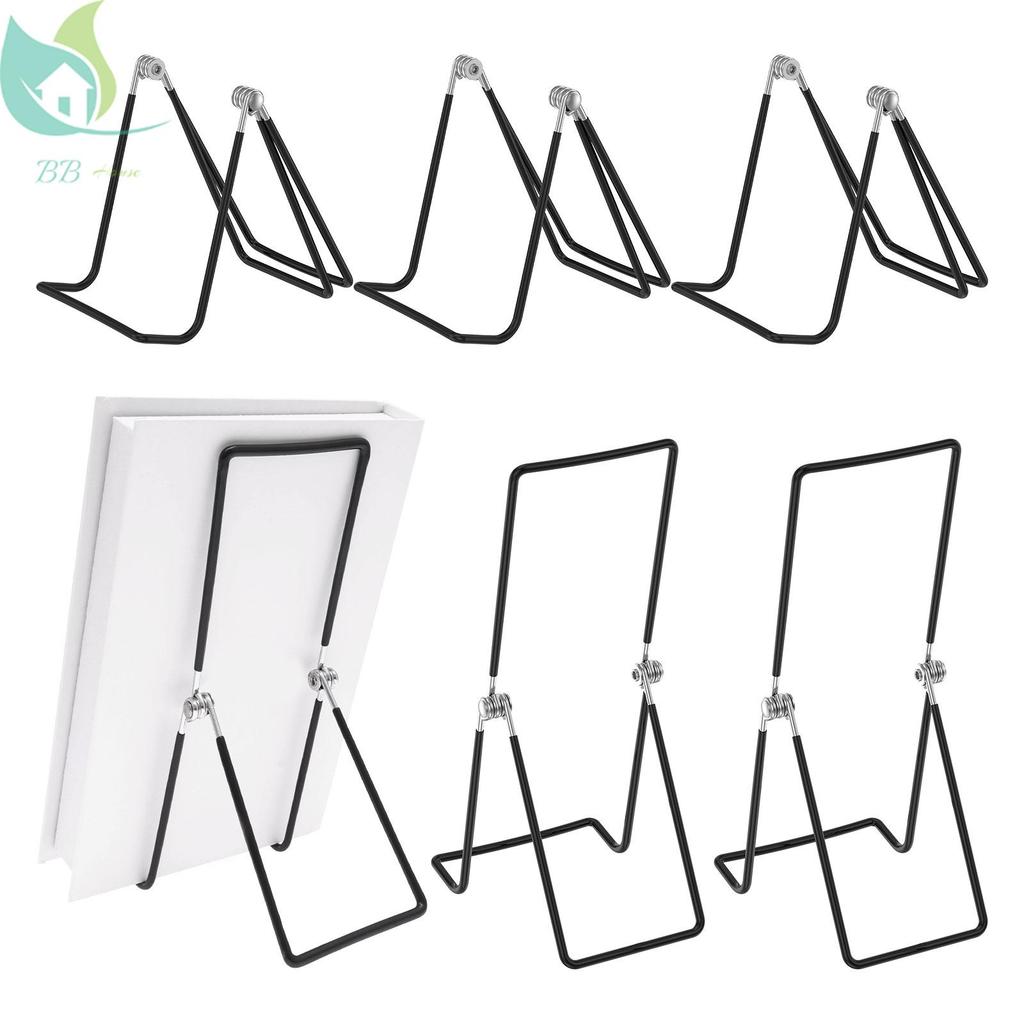 6 Pçs Resistente Metal Livro Suporte Dobrável Display Cavalete Para De Receitas Álbum Vinil Registro Tablet Revista SHOP