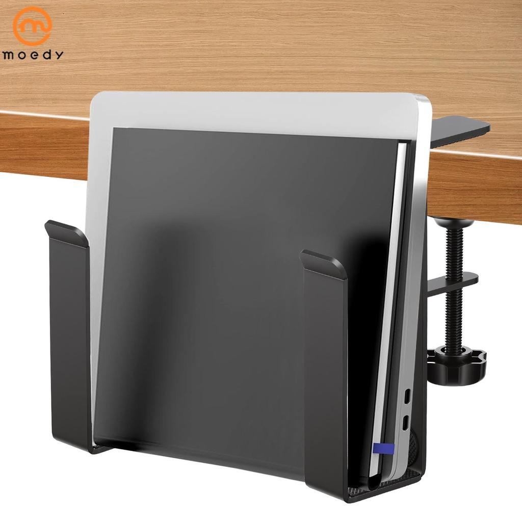 Braçadeira Na Mesa Lateral Do Portátil Titular Sem Broca Montagem Gancho De Armazenamento De Metal Para Notebook Livro E
