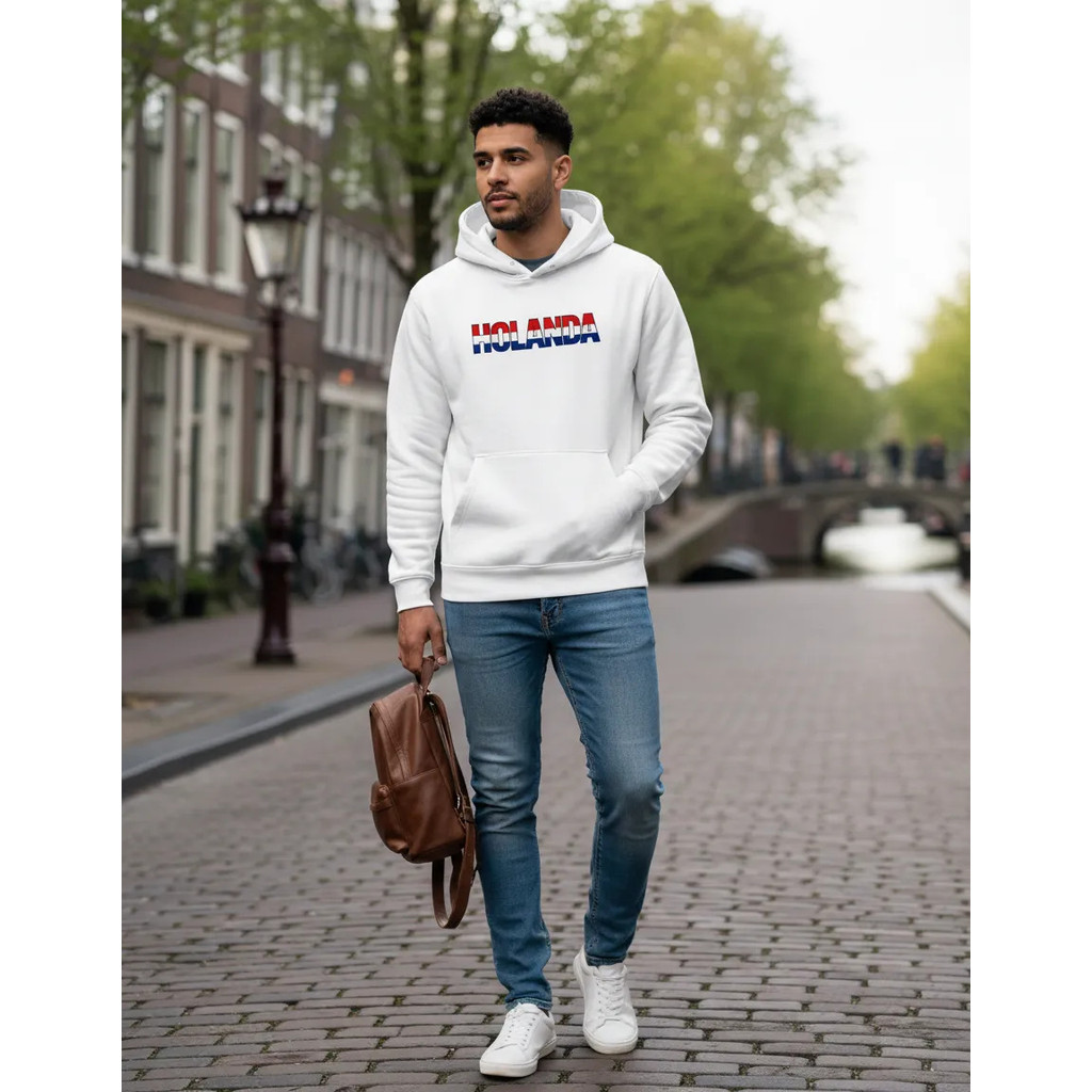 Blusa De Frio Moletom Casaco Canguru Pais Paises Holanda