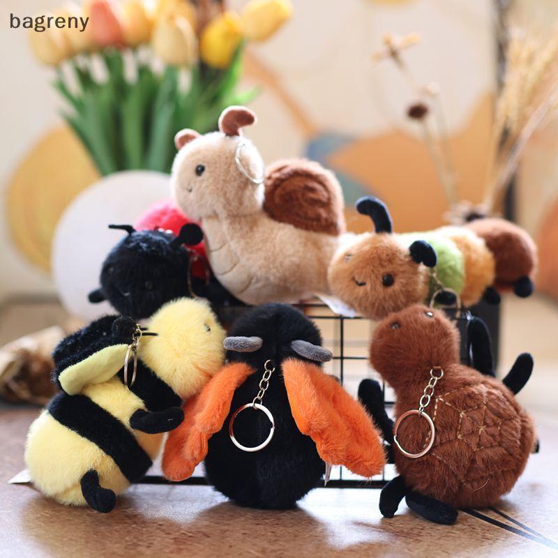 [bagreny] 1 Peça Pequeno Inseto Brinquedo De Pelúcia Boneca Chaveiro Criativo Saco De Pingente Bonito Caracol Abelha Pre