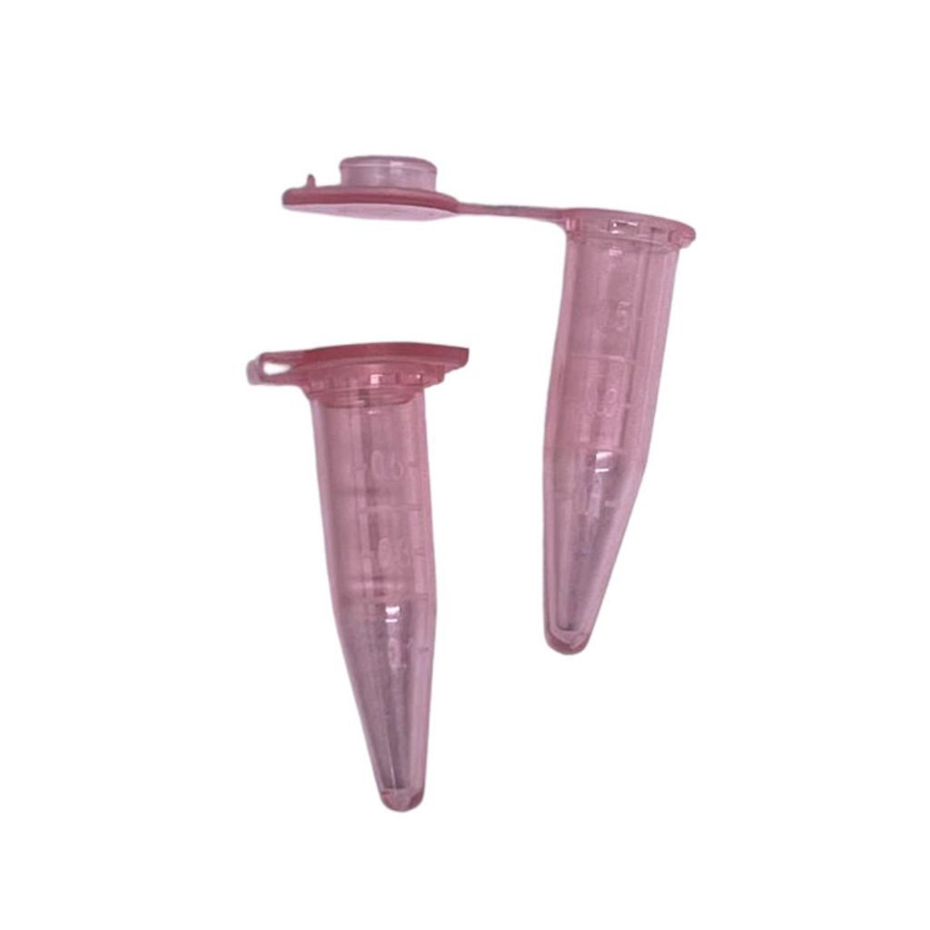 Microtubo 0,5ml Rosa Bebê - 1000 Unidades - Global