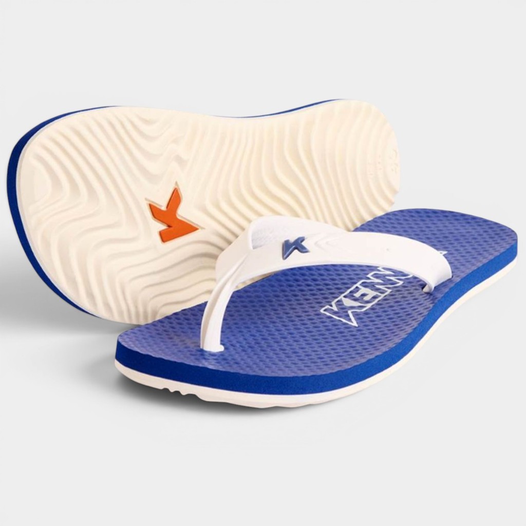 Chinelo Kenner New Summer Masculino - Azul Escuro e Branco