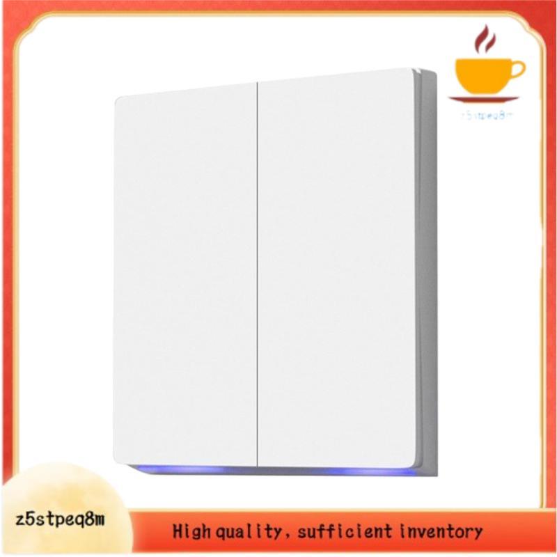 Tuya Zigbee Interruptor Inteligente De Parede Botão Controle Para AC Ventilador Cortina Motor Persianas Funciona 2 Gang 