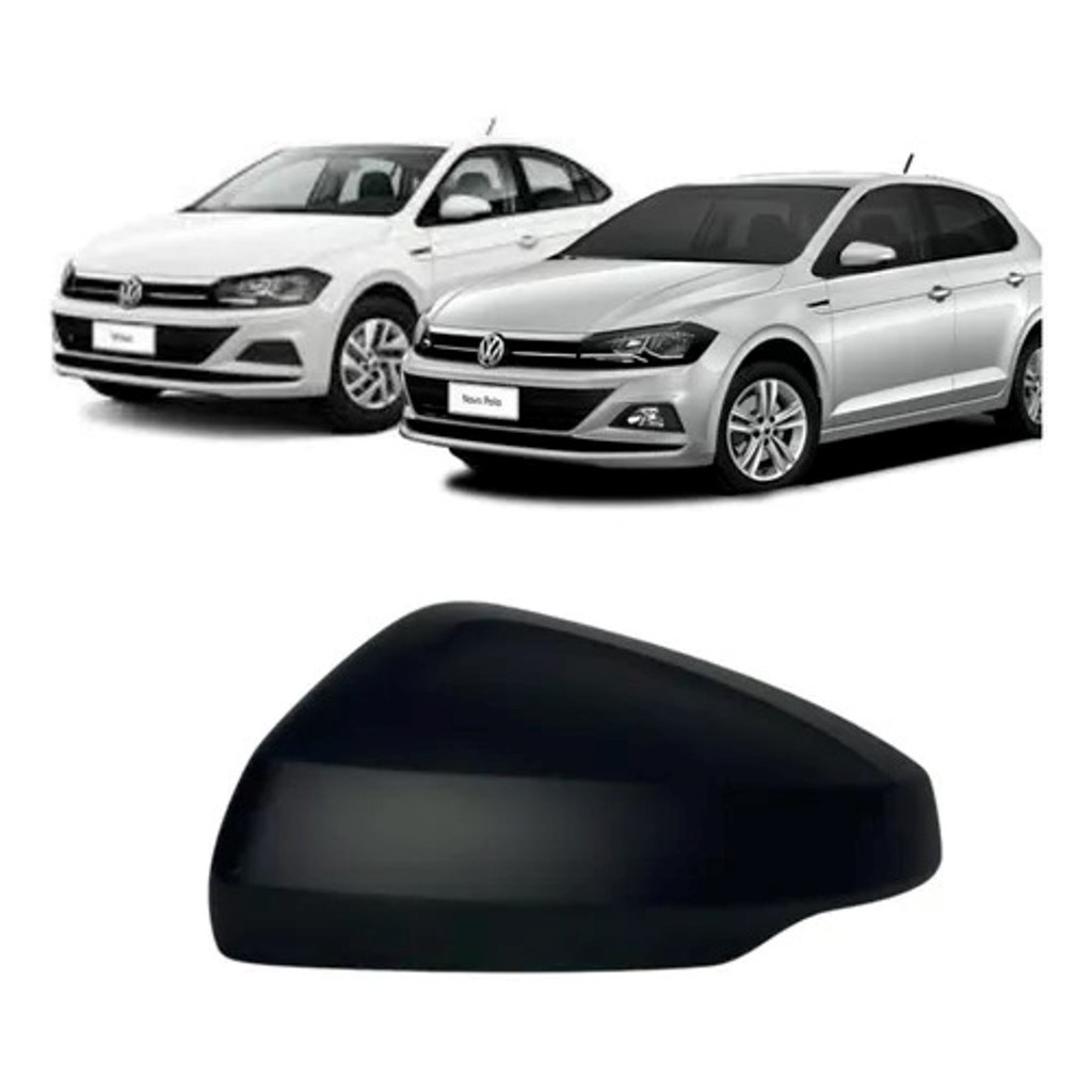 Capa Retrovisor Polo Virtus 2018 a 2025 ORIGINAL  Lado Esquerdo Motorista