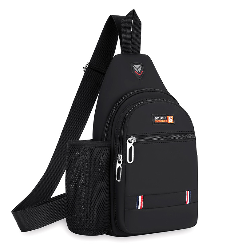 Saco de peito mochila masculina 2023 novo estilo náilon lona saco de peito lazer esportes viagem saco de peito ombro sac