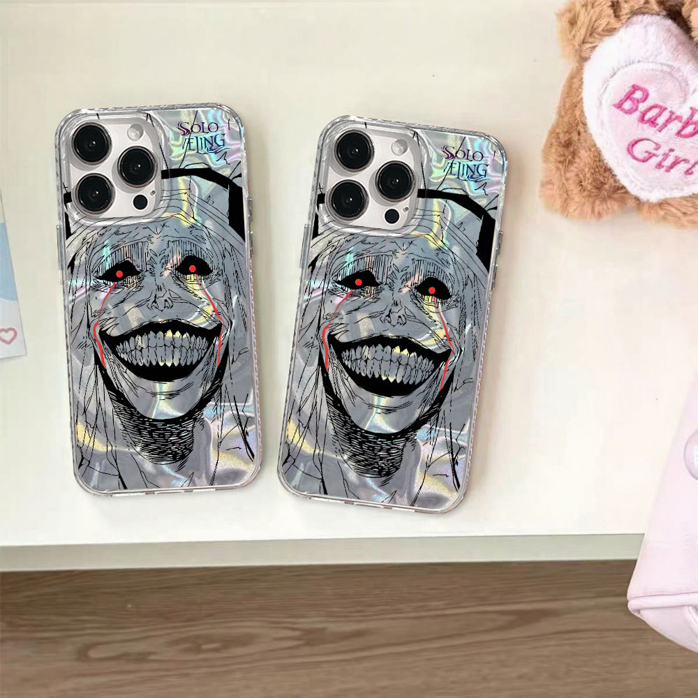 Capa Para Samsung S24 Plus S23 FE S23 Ultra S21 S22 S20 A56 A55 A54 A16 A15 A35 Olho Vermelho Sorriso Ondulação Caso De 