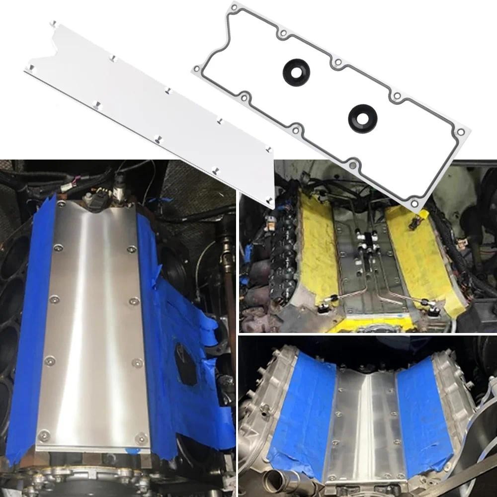 1 Conjunto Para LSX LS1 LM7 LR4 LQ4 LS6 L59 LQ9 LM4 L33 Todos Os Gen III Blocos De Motor Preto Coletor De Admissão Do Ca