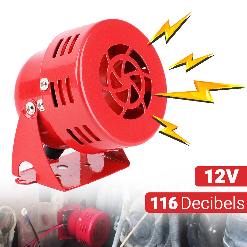 12V 110DB Buzinas Automotivas Sirene De Ataque Aéreo Alarme Acionado Por Buzina Motor De Caminhão E Carro