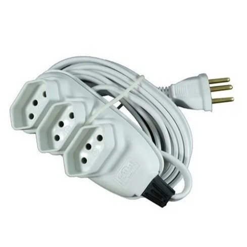 Extensão Em Barra 3 Vias 3x2,5 2p+t 20a 250v Cabo Pp 5 METROS