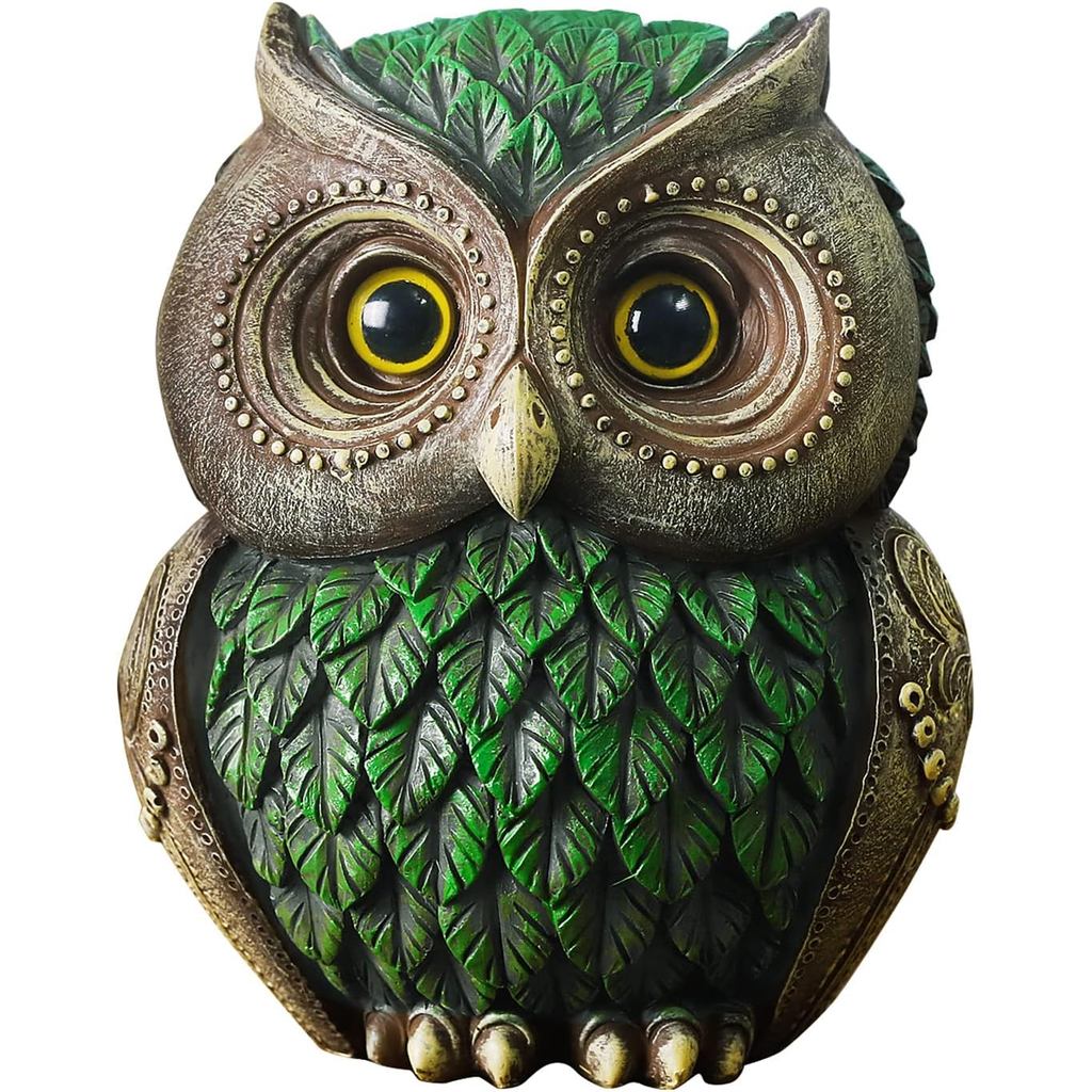 Decorações de Corujas Artpaul para Casa, Figuras Decorativas de Corujas, Decoração de Prateleiras, Decorações para Escri