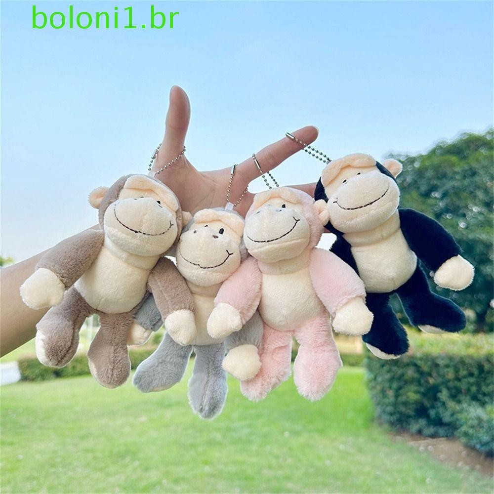 BOLONI Orangotango Chaveiro , Pele Macia Animais De Pelúcia Macaco Gorila Brinquedo