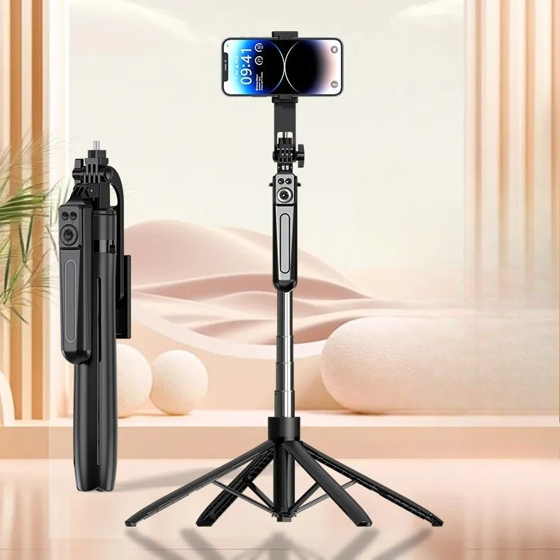 Selfie Vara Extensível Sem Fio Bluetooth Remoto Portátil Smartphone Tripé Suporte De Montagem Para iOS Android Telefone