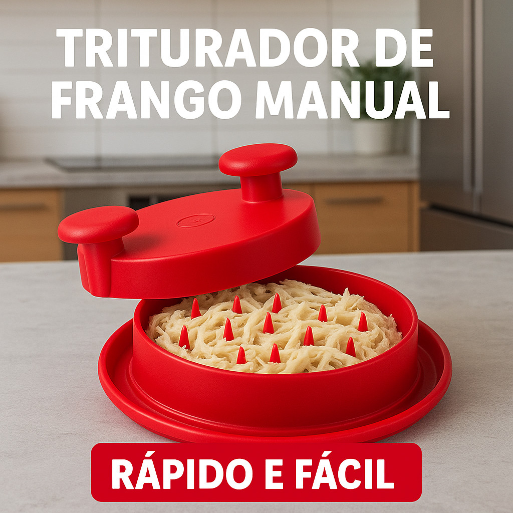 Triturador de Frango Manual – Desfia Carne Rápido e Fácil – Cozinha Prática