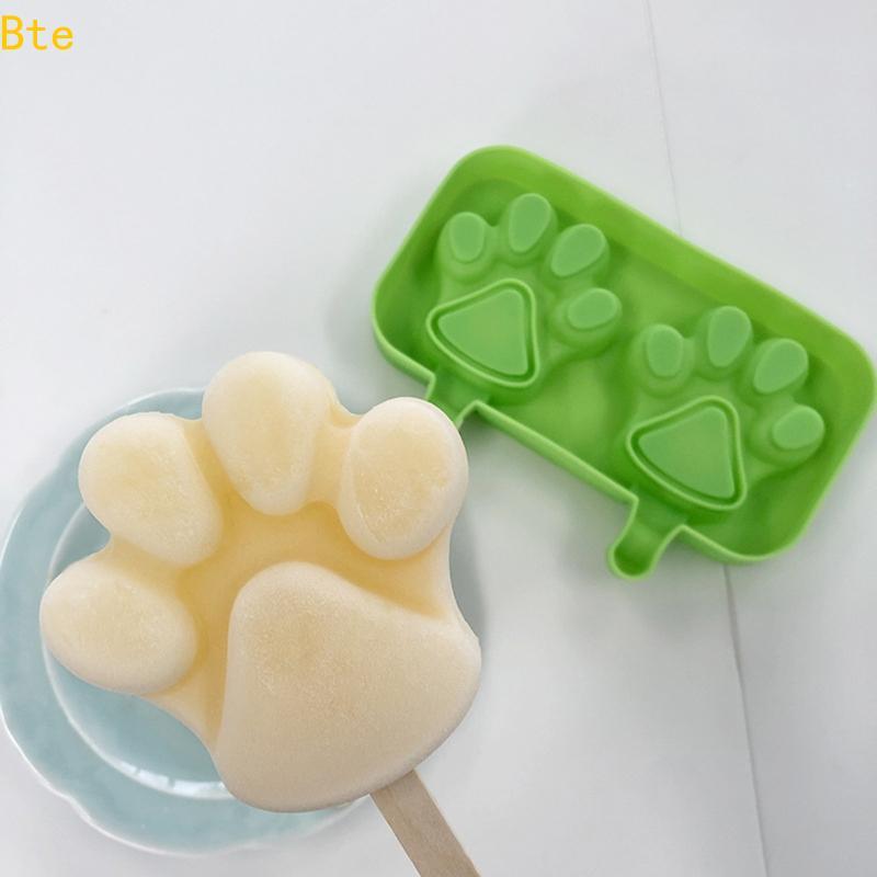 Bte Dos Desenhos Animados Para Moldes Pés Patas Gato Forma Picolé Silicone Bolo Reutilizável Molde