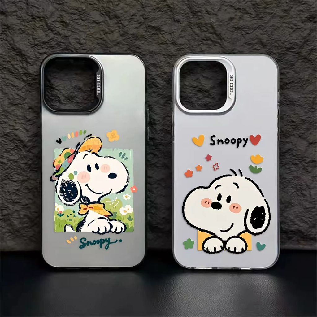 Capa de Telefone Fofa do Snoopy para Samsung Galaxy A14 A25 A05S A72 A23 5G A25 A30 A20 S22 S21 S20 Plus Ultra 5G, Capa