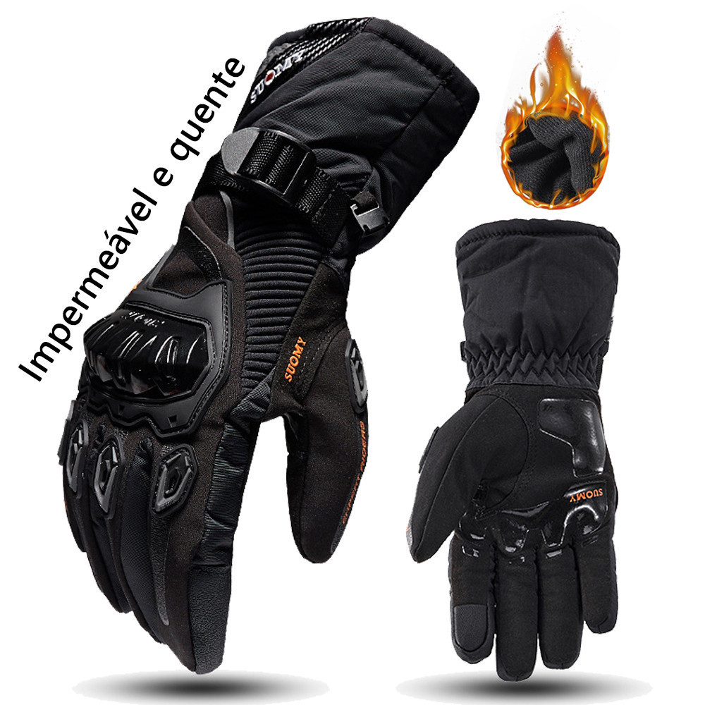 Luva Motoqueiro Luvas De Motociclismo Guantes Moto Homens À Prova De Vento Tela Sensível Ao Toque Motocross Inverno