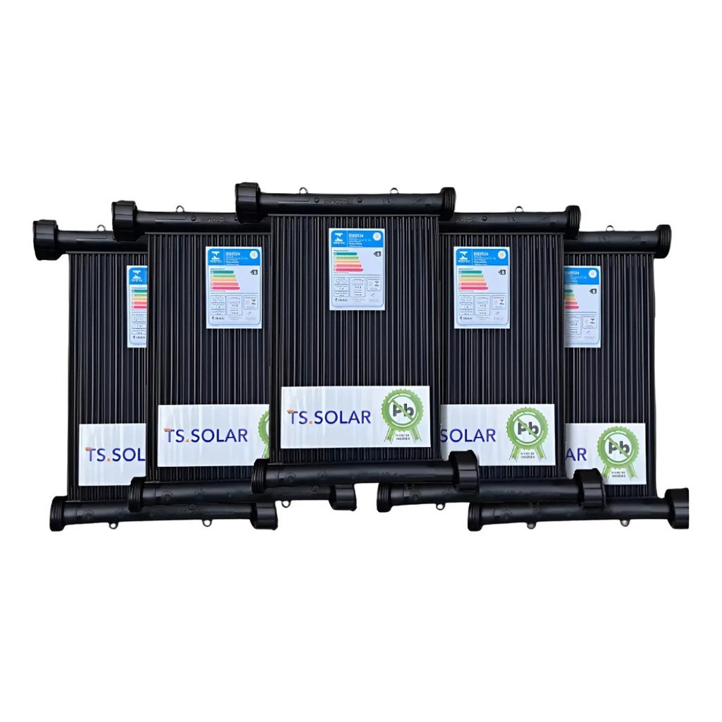 Kit 9 Placas Aquecimento Solar P/ Piscina 12000L COLETOR 3MTS