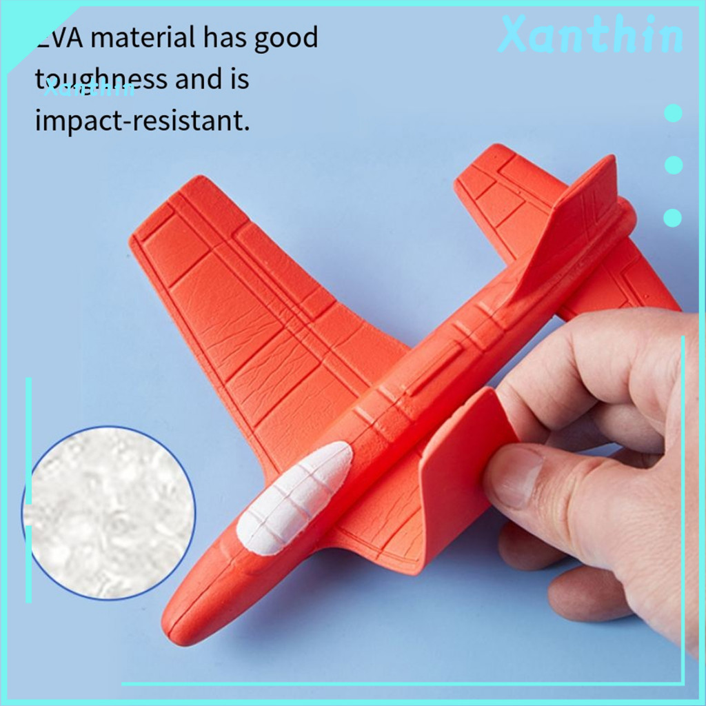 Kids Airplane Model Soft Foam Eva Toy for – Lightweight Hand-throwing Glider Colorful Outdoor Flying Plane Educational