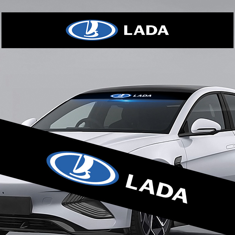 1PC Adesivo Da Janela Traseira Dianteira Do Carro À Prova Dwaterproof Água Pára-Brisa Decalque Para Lada VESTA Niva Kali