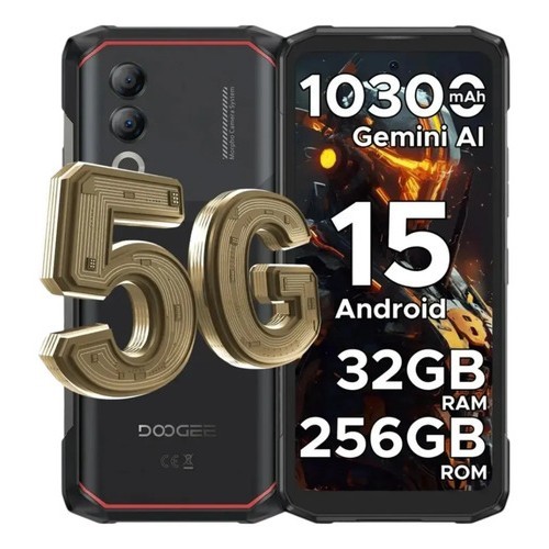 Smartphone Doogee Blade 20 Turbo 32gb 256gb 5g Prova D'água. + Nf Preto Resistente