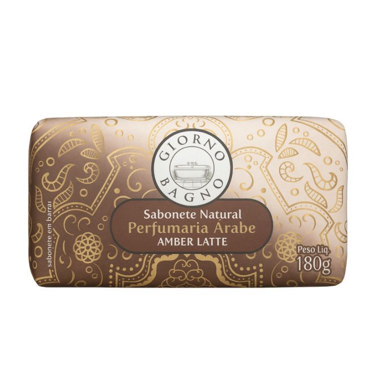 SABONETE EM BARRA GIORNO BAGNO AMBER LATTE 180G 10452